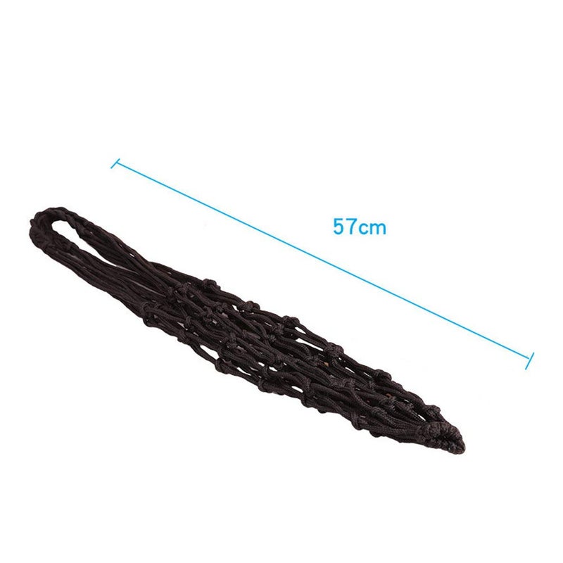 VORCOOL Sports Mesh Equipment Bag Volleyball Basketball Football Soccer Storage Net Bag Ball Carry Mesh for Single Ball (Black) - Image 5